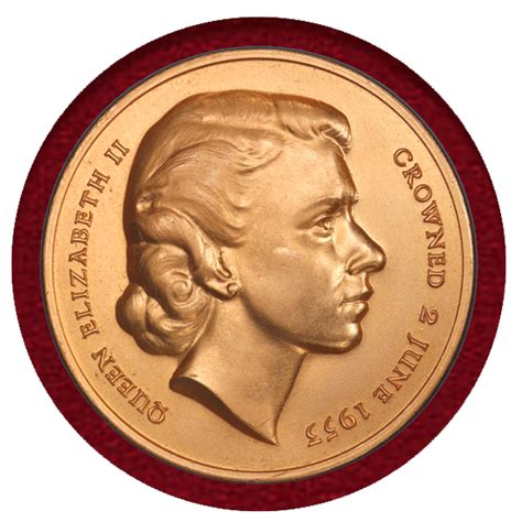 JCC | ジャパンコインキャビネット / イギリス 1953年 エリザベス2世女王戴冠記念 アルミニウムメダル PCGS SP65