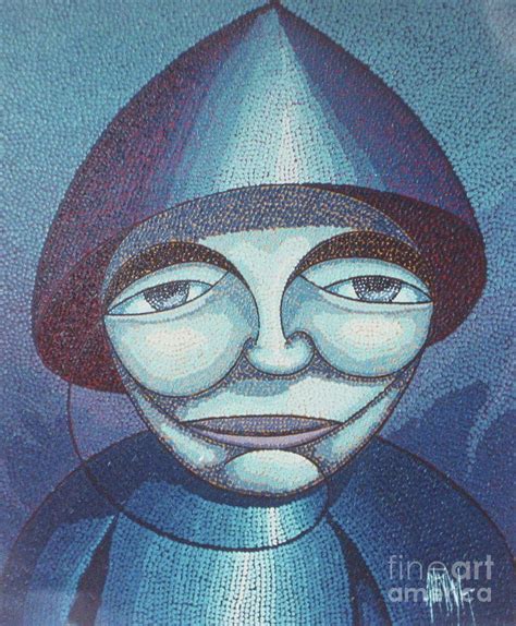 I Am Blue Chinese Warrior Painting By Dorothy Hilde Fine Art America