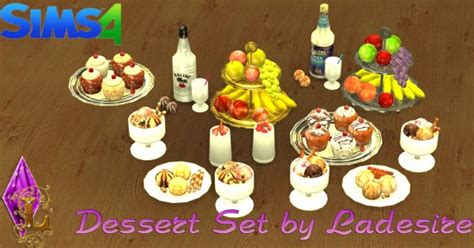 Ladesire Creative Corner Dessert Set Sims 4 Downloads
