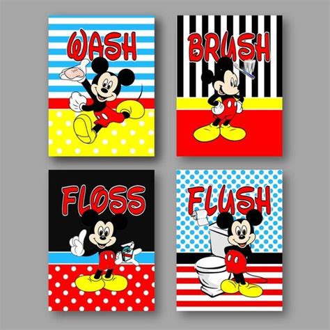 Disney mickey mouse wall stickers for kids bathroom accessories home decorative. This item is unavailable | Etsy | Mickey mouse bathroom ...