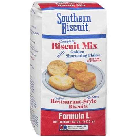 Southern Biscuit Mix Is Shown On A White Background