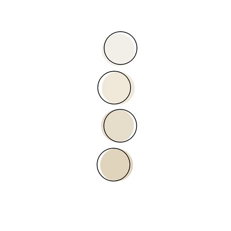 Beige Aesthetic Circles Sticker By Evelina Gogelytė In 2021 Beige