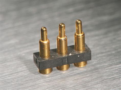 3 Pin Medical Gold Plated Pin Connector Single Row And Double Row