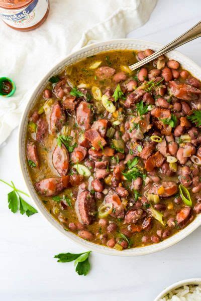 Easy Louisiana Cajun Red Beans Rice And Sausage Garlic And Zest