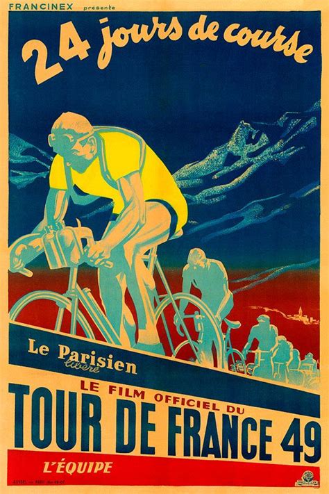 1949 Tour De France Poster 0131 6 Sizes Por Bicycleposters En Etsy