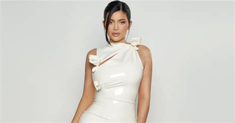Kylie Jenner Nails This Curve Hugging Dress Ft A Sheer Bodice With A