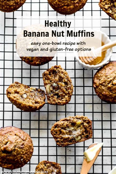 Almond flour, nuts, melted butter, water, baking soda, vanilla extract and 7 more. Healthy Banana Nut Muffins are soft and hearty, with ...