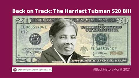 Back On Track The Harriett Tubman 20 Bill Executive Diversity