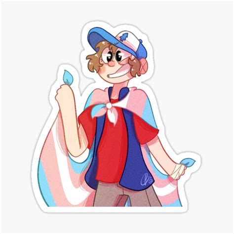 Trans Dipper Pines Sticker By Faith Redbubble