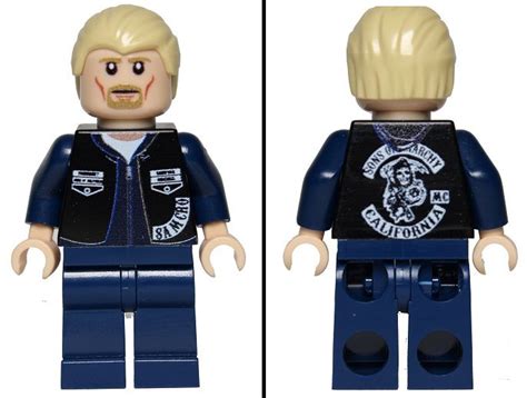 Our Custom Lego Anarchist Biker Minifig Inspired By Jax Teller From