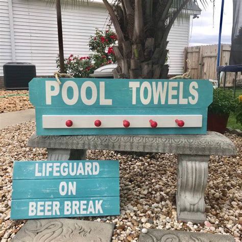 Custom Pool Sign Swimsuit Rack Pool T Sign Personalized Etsy