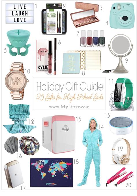It comes in three finishes — gold, silver, and rose gold — and the chain is 18 inches long. Gift Ideas for High School Girls - MyLitter - One Deal At ...