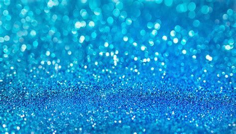 Blue Defocused Glitter Background With Copy Space Holiday Texture