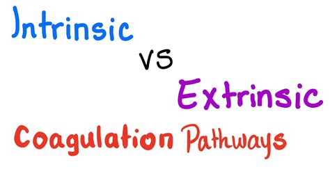Intrinsic motivation involves doing something because it's personally rewarding to you. Intrinsic VS Extrinsic Coagulation pathways - YouTube