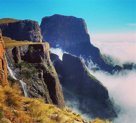 Tugela Falls Drakensberg Safrica Africa Explore Fall