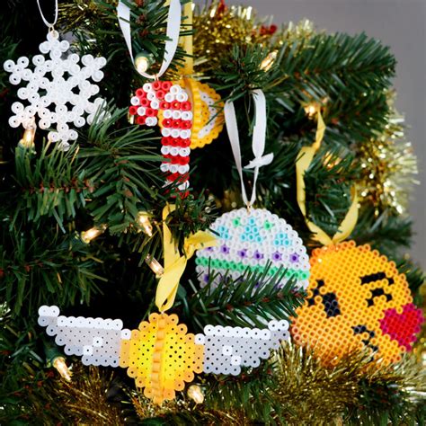 Diy Perler Bead Christmas Ornaments Karen Kavett