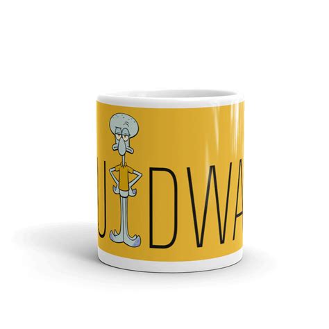 Squidward Name Play 11 Oz White Mug Spongebob Squarepants Shop