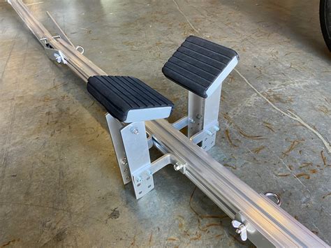 Aluminum Boat Hand Dolly Set With 16 Wheels Quick Leased Frame With