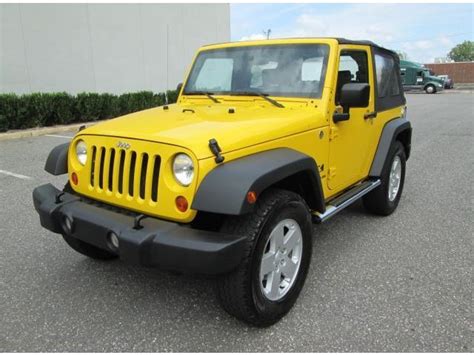 2007 Jeep Wrangler X 2 Door 4X4 6 Speed Yellow 1 Owner ...