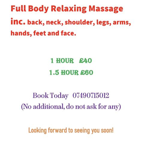 relaxing massage by qualified female in wellingborough northamptonshire gumtree