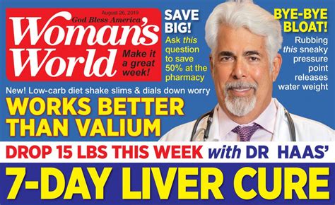 On The Cover Of Womans World Elson Haas Md