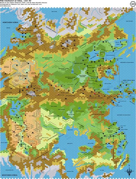 Mystara Hollow World Map
