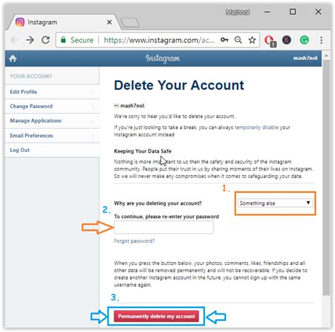 This article explains how to temporarily deactivate or permanently delete your instagram account. How to Delete Instagram Account Permanently - Mashnol