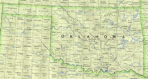 Map Of Louisiana Oklahoma Texas And Arkansas Map Of Oklahoma And