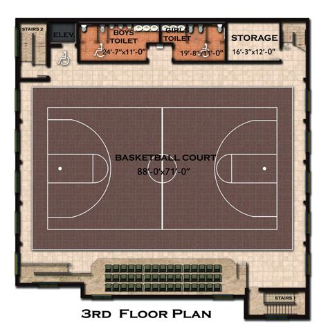Floor Plans With Indoor Sports Court Floorplansclick