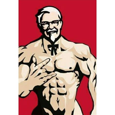 Looks Like The Colonel S Been Eating A Lil More Then Chicken Nomsaiyan 😜 Kfc Kfcshredded