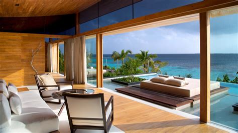 Wallpaper Sea Luxury Homes Beach Swimming Pool Architecture
