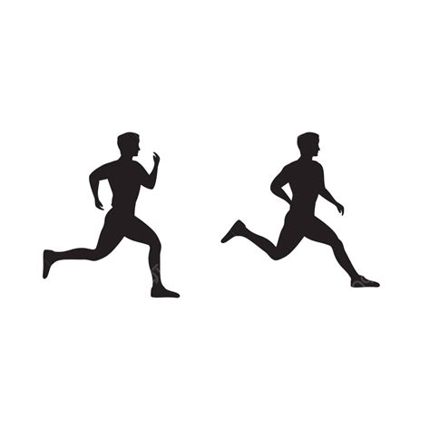 Run Sport Vector Icon Design Illustration Runners Health Jogging Vector