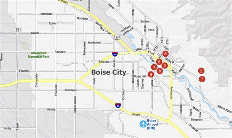 Map Of Boise Idaho Gis Geography