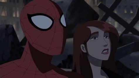 Ultimate Spider Man Peter And Mary Jane Kiss