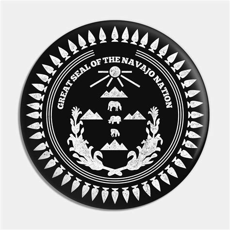 Great Seal Of The Navajo Nation Faded Style Design By Cultofromance