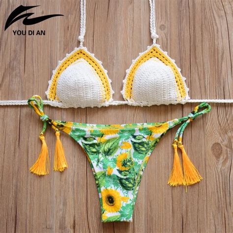 Aliexpress Com Buy 2016 Handmade Crochet Bikinis Bodysuit Swimwear