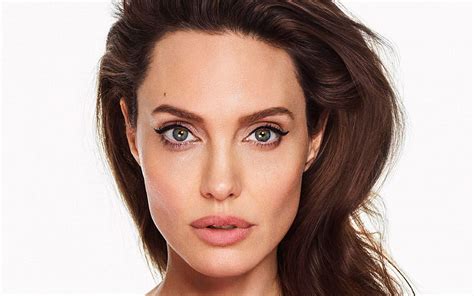 Angelina Jolie Portrait American Actress Hollywood Star Hoot Face