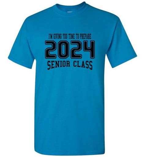 Senior Class Of 2024 7th Grade T Shirt 6 Color Choices T Shirt
