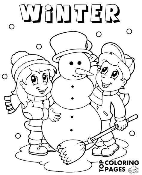 Check More Winter Coloring Sheets For Children On