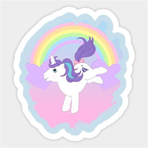 Retro G1 My Little Pony Glory My Little Pony Sticker Teepublic