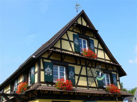 photo de maisons alsaciennes