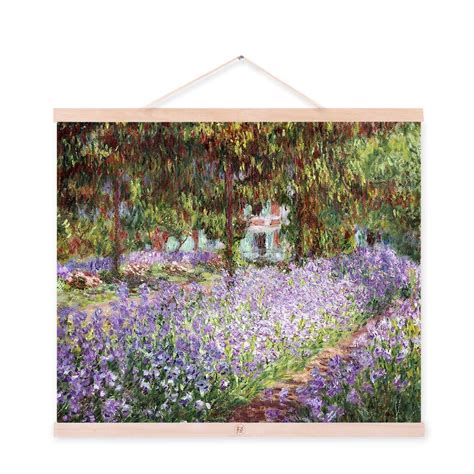 Contemporary abstract flower art painting firecracker i by contemporary artist cc opiela. Purple Flower Claude Monet Impressionism Cottage Landscape ...