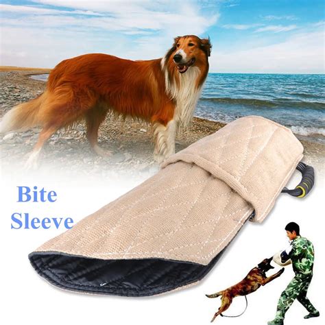 Dogs Training Bite Jute Arm Sleeve With Buit In Handle Bar Protection