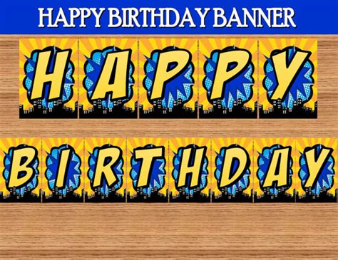 6 Best Images Of Batman Happy Birthday Banner Printable Printable