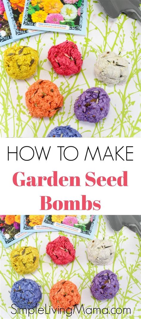 How To Make Garden Seed Bombs Garden Crafts For Kids Seed Bombs