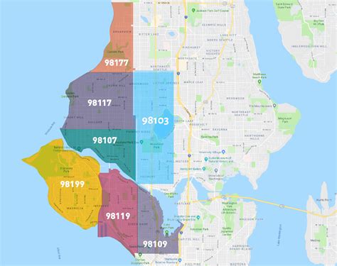 Seattle Area Zip Code Map Map Of Israel And Palestine