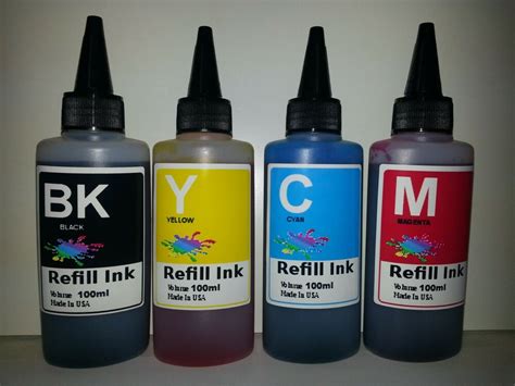 400ml Bulk Refill Ink For Canon 4 Color Inkjet Printer Ebay