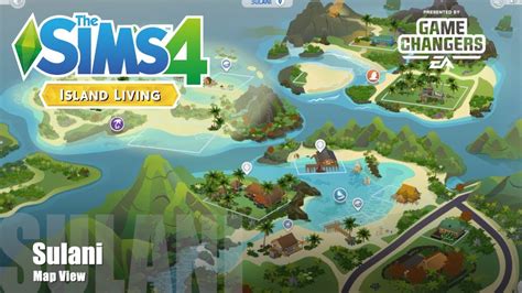 Sulani Map Overview Screen Shots The Sims 4 Island Living Youtube