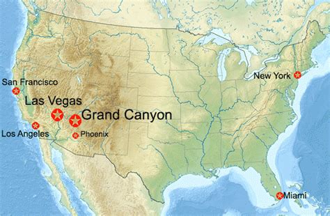 Grand Canyon Karta Karta