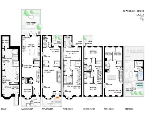 30 West 85th Street Apartment Floor Plans New York Townhouse Floor